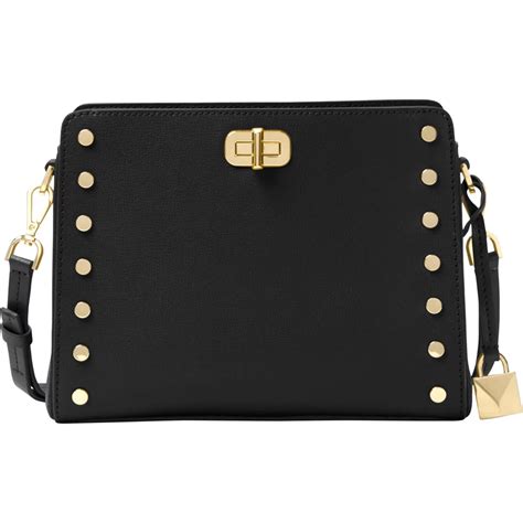 michael kors sylvie stud medium|Michael Kors Sylvie Stud Medium Messenger Bag.